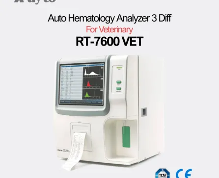 Rayto RT-7600 Vet Auto Hematology Analyzer 3 Diff Vet ~dl/2026/5/19/22